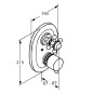 Kludi Adlon - Mitigeur de douche thermostatique encastré, doré 517204520