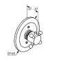 Kludi Adlon - Mitigeur thermostatique encastré, chrome 517190520 Kludi Adlon - Mitigeur thermostatique encastré, chrome 517190520