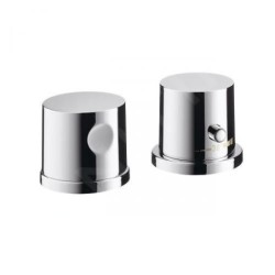 Axor Uno - Set de finition du mitigeur thermostatique pour montage sur bord de baignoire, installation 2 trous, chrome 38480000