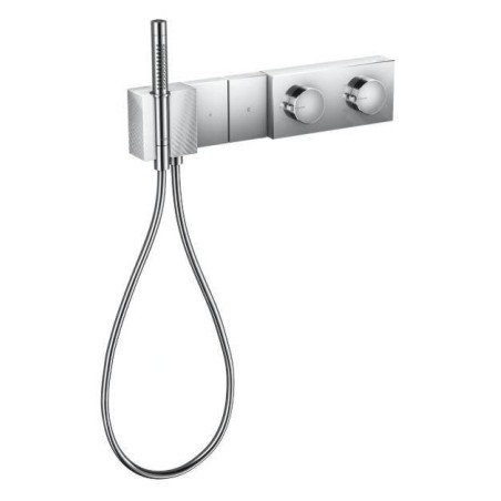 Axor Edge - Mitigeur thermostatique de douche encastré Select 470/100 pour 2 sorties, chrome/coupe diamant 46701000