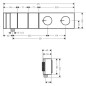 Axor Edge - Mitigeur thermostatique de douche encastré Select 470/100 pour 2 sorties, chrome/coupe diamant 46701000 Axor Edge - Mitigeur thermostatique de douche encastré Select 470/100 pour 2 sorties, chrome/coupe diamant 46701000