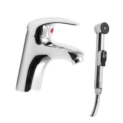 Sapho Robinetterie - Mitigeur de lavabo, avec douchette de bidet manuelle, chrome 1209-05