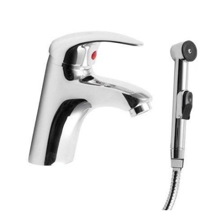 Sapho Robinetterie - Mitigeur de lavabo, avec douchette de bidet manuelle, chrome 1209-05
