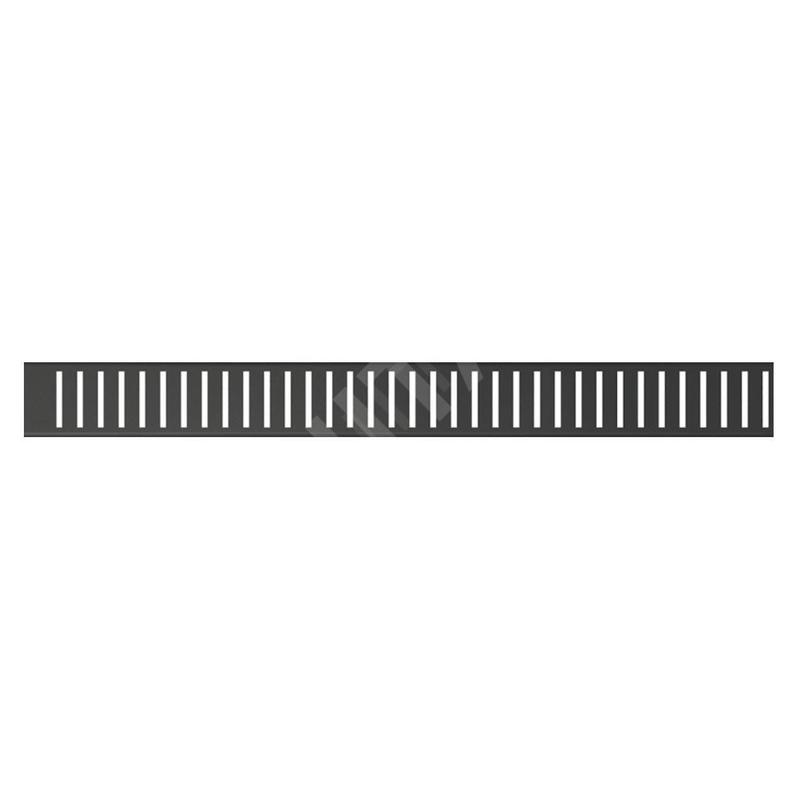 Alcadrain Grilles - Grille pour bac à douche linéaire 1050 mm, noir mat PURE-1050BLACK