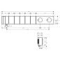 Axor Edge - Mitigeur thermostatique de douche encastré Select 680/100 pour 5 sorties, chrome 46731000 Axor Edge - Mitigeur thermostatique de douche encastré Select 680/100 pour 5 sorties, chrome 46731000