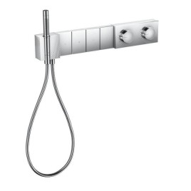 Axor Edge - Mitigeur thermostatique de douche encastré Select 610/100 pour 4 sorties, chrome/coupe diamant 46721000