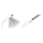 Axor Edge - Mitigeur thermostatique de douche encastré Select 610/100 pour 4 sorties, chrome/coupe diamant 46721000 Axor Edge - Mitigeur thermostatique de douche encastré Select 610/100 pour 4 sorties, chrome/coupe diamant 46721000