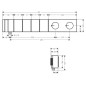 Axor Edge - Mitigeur thermostatique de douche encastré Select 610/100 pour 4 sorties, chrome 46720000 Axor Edge - Mitigeur thermostatique de douche encastré Select 610/100 pour 4 sorties, chrome 46720000
