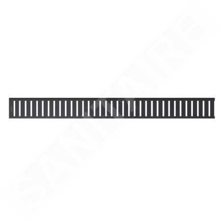 Alcadrain Grilles - Grille pour caniveau de douche linéaire 950 mm, noir mat PURE-950BLACK