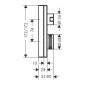 Axor Edge - Robinet thermostatique encastré pour 2 sorties, chrome 46760000
