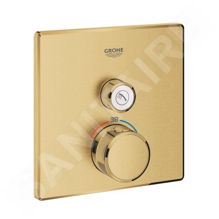 Grohe Grohtherm SmartControl - Robinet thermostatique encastré avec 1 sortie, Cool Sunrise brossé 29123GN0