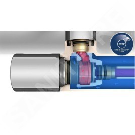 Grohe Grohtherm SmartControl - Robinet thermostatique encastré avec 1 sortie, Cool Sunrise brossé 29123GN0