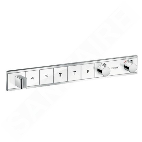 Hansgrohe RainSelect - Robinet encastré avec 5 fonctions, blanc/chrome 15358400