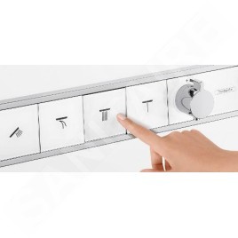 Hansgrohe RainSelect - Robinet encastré avec 5 fonctions, blanc/chrome 15358400