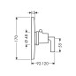 Axor Citterio - Mitigeur thermostatique encastré haut débit, chrome 39711000