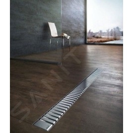 Alcadrain Grilles - Grille pour caniveau à douche linéaire 1050 mm, inox mat LINE-1050M