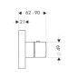 Axor ShowerCollection - Thermostat encastré, 120 x 120 mm, chrome 10755000