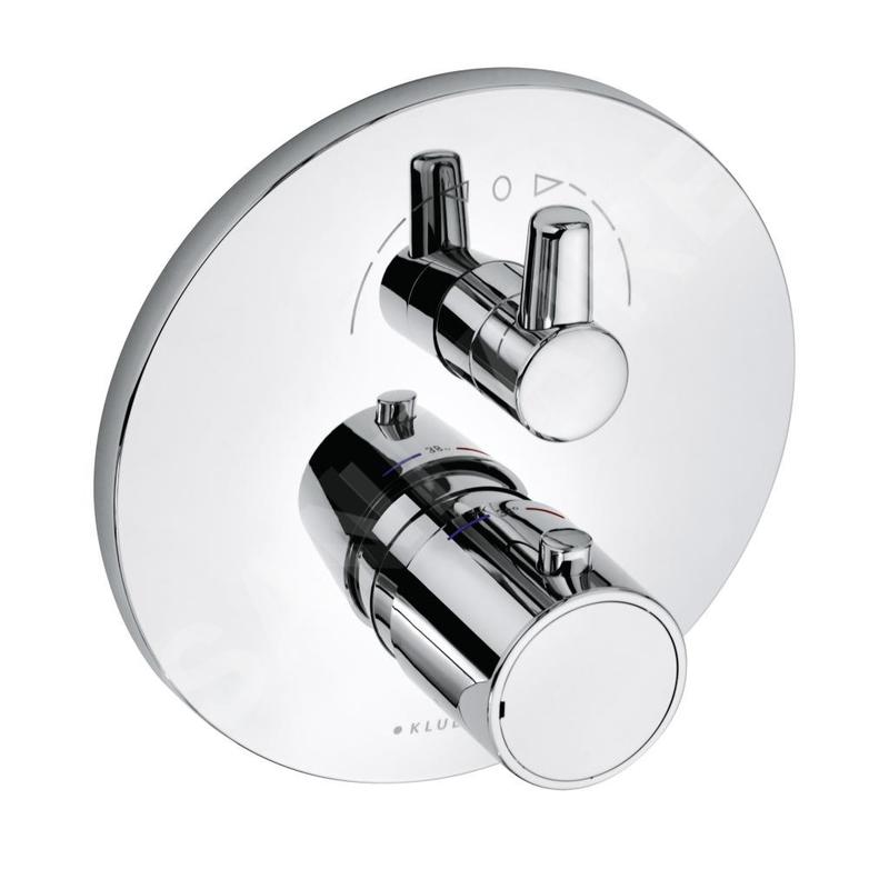 Kludi Zenta - Mitigeur thermostatique de baignoire encastré, chrome 388300545