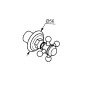 Kludi Adlon - Inverseur encastrable 2 voies, chrome 518450520