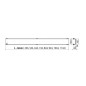 Alcadrain Grilles - Grille pour caniveau de douche linéaire 750 mm, verre/noir GL1204-750 Alcadrain Grilles - Grille pour caniveau de douche linéaire 750 mm, verre/noir GL1204-750