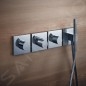 Axor Starck Organic - Mitigeur thermostatique encastré haut débit, chrome 12711000