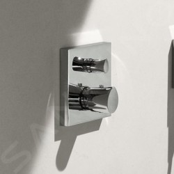 Axor Starck Organic - Mitigeur thermostatique encastré avec vanne d’arrêt, chrome 12715000