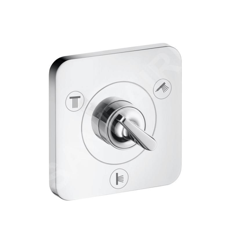 Axor Citterio E - Trio / Quattro, soupape encastrée, obturateur et inverseur, chrome 36772000