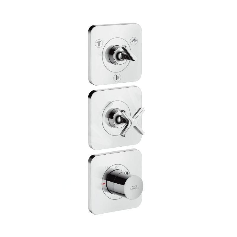 Axor Citterio E - Mitigeur thermostatique encastré avec 3 sorties, chrome 36704000