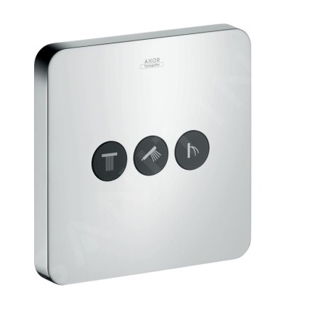 Axor ShowerSelect - Vanne d’arrêt / inverseur pour 3 sorties, chrome 36773000