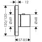 Axor ShowerSelect - Mitigeur thermostatique encastré, chrome 36702000