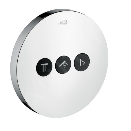 Axor ShowerSelect - Vanne d’arrêt / inverseur pour 3 sorties, chrome 36727000
