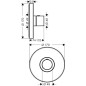 Axor ShowerSelect - Mitigeur thermostatique haut débit Highflow encastré, chrome 36721000