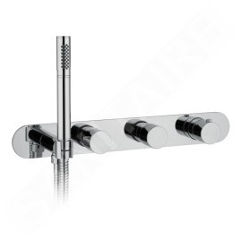 Sapho Robinetterie - Mitigeur thermostatique encastré pour 2 sorties, chrome MB623