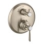 Axor Montreux - Mitigeur thermostatique encastré avec vanne d’arrêt, nickel brossé 16801820