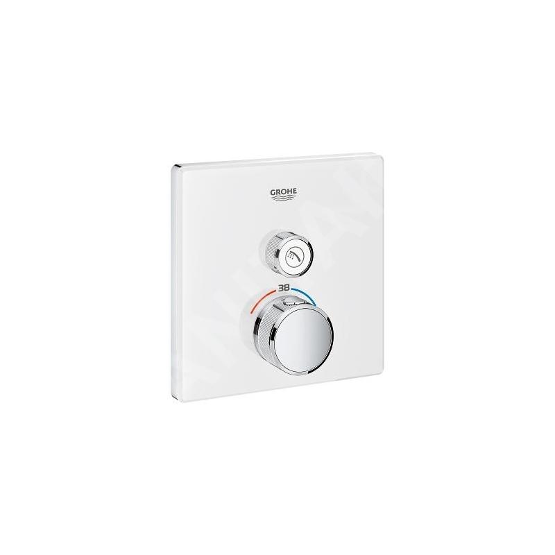 Grohe Grohtherm SmartControl - Mitigeur thermostatique encastré de douche avec 1 sortie, blanc lunaire 29153LS0