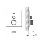 Grohe Grohtherm SmartControl - Mitigeur thermostatique encastré de douche avec 1 sortie, blanc lunaire 29153LS0