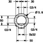 Hansa Accessoires - Vanne multivoies à encastrer, chrome 02879135