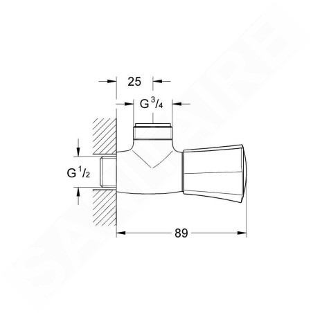 Grohe Costa L - Robinet de douche, chrome 26010001