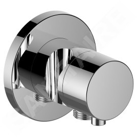 Keuco IXMO - Robinet d'arrêt encastré, avec raccord de tuyau et support de douche, chrome 59541011201