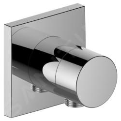 Keuco IXMO - Robinet d'arrêt et inverseur à encastrer, à 3 voies, avec raccord de tuyau, chrome 59549010102