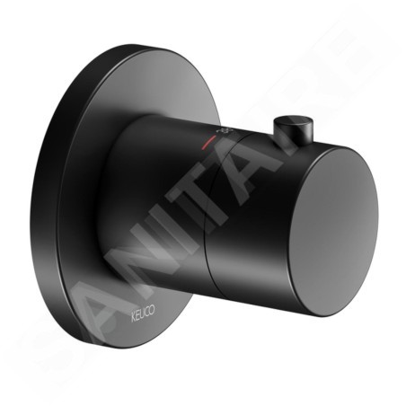Keuco IXMO - Mitigeur thermostatique encastré, chrome noir 59553130001