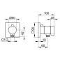 Keuco IXMO - Mitigeur thermostatique encastré, avec raccord de tuyau, chrome 59554010002