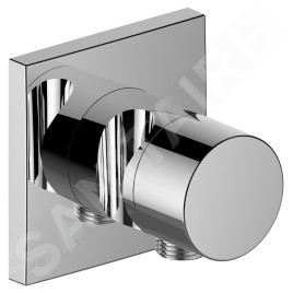 Keuco IXMO - Inverseur encastré, à 2 voies, avec raccord de tuyau et support de douche, chrome 59556010202