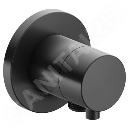 Keuco IXMO - Inverseur encastré, à 2 voies, avec raccord de tuyau, chrome noir brossé 59556131101