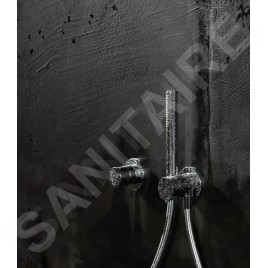 Keuco IXMO - Robinet d'arrêt et inverseur encastré, à 2 voies, avec raccord de tuyau et support de douche, chrome 59557011201