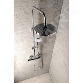 Aqualine Douches - Set de douche avec thermostat, chrome SL533