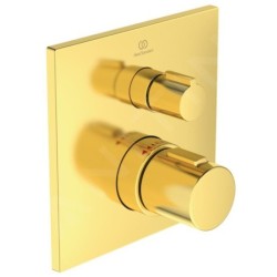 Ideal Standard CeraTherm - Mitigeur de douche thermostatique encastré, Brushed Gold A6956A2