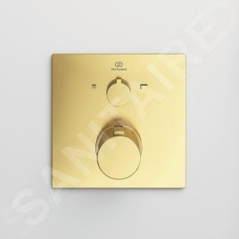 Ideal Standard CeraTherm - Mitigeur de baignoire thermostatique encastré, Brushed Gold A7522A2