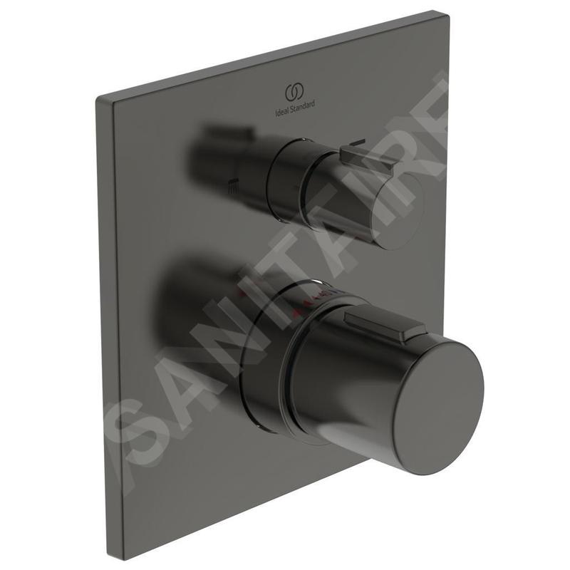 Ideal Standard CeraTherm - Mitigeur de bain thermostatique encastré, Magnetic Grey A7522A5