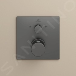 Ideal Standard CeraTherm - Mitigeur de bain thermostatique encastré, Magnetic Grey A7522A5